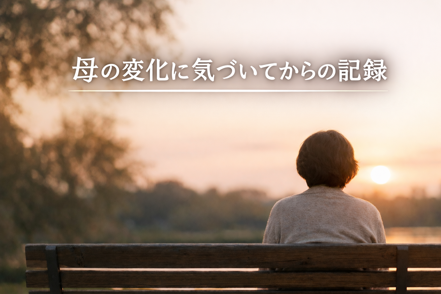 母の変化に気づいてからの記録を表現したイメージ