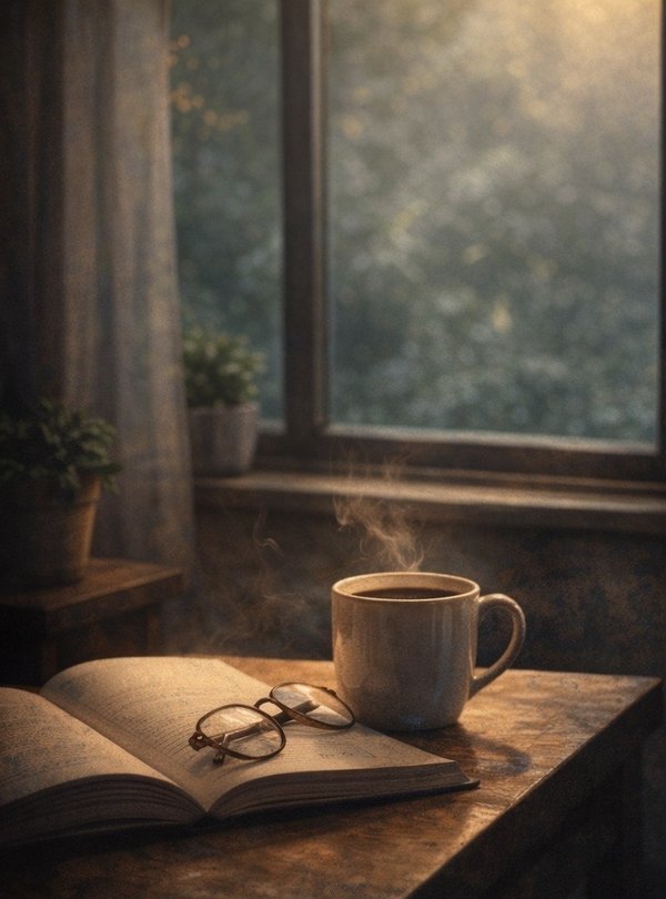 日常の中で不思議なことを考える静かな時間をイメージした写真